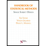 Handbook of Statistical Methods Single Subject Design