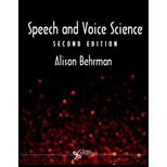 cover of Speech and Voice Science (2nd edition)