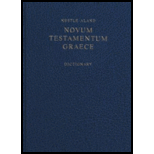 Nestle aland Novum Testamentum Graece With Greek english Dictionary