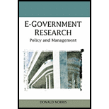 E Government Research Policy and Mana