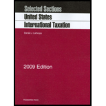 Sel. Sections U. S. Internatl. Taxation 09