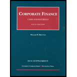 Corporate Finance Cases and Materials  10 Supplement