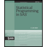 Statistical Programming in SAS