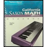 Saxon Math Intermediate 4 - 2 Volume Set (California) (Teacher's Manual) -  Hake, Teacher's Edition, Spiral