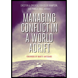 Managing Conflict In a World Adrift 15 Edition, by Chester A Crocker - ISBN 9781601272225
