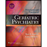 Principles and Practice of Geriatric Psychiatry