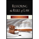 Restoring the Rule of Law