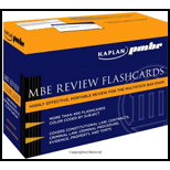 Kaplan PMBR MBE Review Flashcards