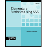 Elementary Statistics Using SAS