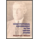 Constitutional Government In the U.S. by WILSON - ISBN 9781610270809