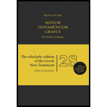 Novum Testamentum Graece With Dictionary