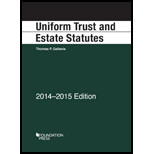 Uniform Trust and Estate Statutes, 14 15 Edition