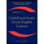 Liddell and Scotts Greek English Lexicon, Abridged