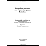 Dream Interpretation As a Psychotherapeutic Technique