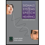 Signals and Systems for Speech and Hearing