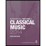 International Whos Who in Classical/Popular Music Set 2014