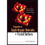 Properties of Single Organic Molecules on Crystal Surfaces