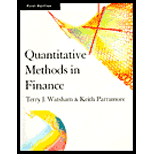 Quantitative Methods in Finance