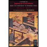 History of Japanese Literature  From the Manyoshu to Modern Times