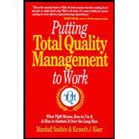 Putting Total Quality Management to Work  What TQM Means, How to Use 