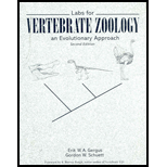 Labs for Vertebrate Zoology  An Evolutionary Approach