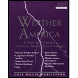 Weather America, 2001  A Thirty Year Summary of Statistical Data and Weather Trends