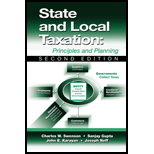 State and Local Taxation  Principles and Planning