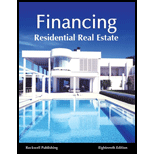 Financing Residential Real Estate