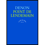 Point De Lendemain -  DENON, Paperback