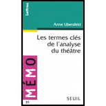 Les Termes Cles De LAnalyse Du Theatre