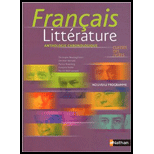 Francais Litterature Classes Des Lycees