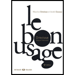 Le Bon Usage 14th edition (9782801114049) - Textbooks.com