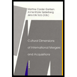 Cultural Dimensions of International Mergers / Acquisitions