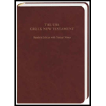 Ubs Greek New Testament Readers Edition