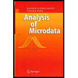 Analysis of Microdata