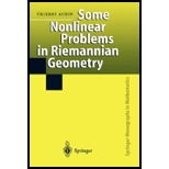 Some Nonlinear Problems in Riemannian Geometry