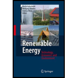 Renewable Energy Technology, Economics and Environment