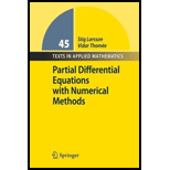 Partial Differential Equations with Numerical Methods