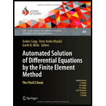 Automated Solution of Differential Equations by the Finite Element Method