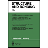 Structure and Bonding Coordinaion Chemistry