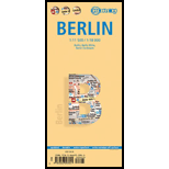 Laminated Berlin Map by Borch (English