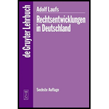 Rechtsentwicklungen in Deutschland - Aadolf Laufs