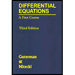 Differential Equations First Course