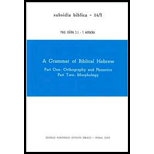 Grammar of Bibical Herbrew, 2 Volume Set