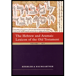 Hebrew and Aramaic Lexicon of the Old Testament