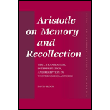 Aristotle on Memory and Recollection