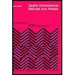 Spatial Econometrics Methods and Models