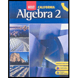 Holt Cailfornia Algebra 2