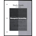 Managerial Accounting   Study Guide