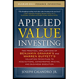 Applied Value Investing